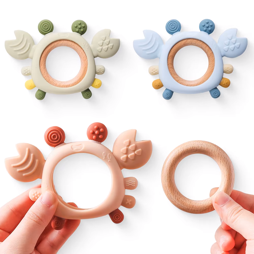 Crab Teether - Pink