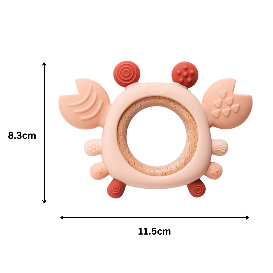 Crab Teether - Pink
