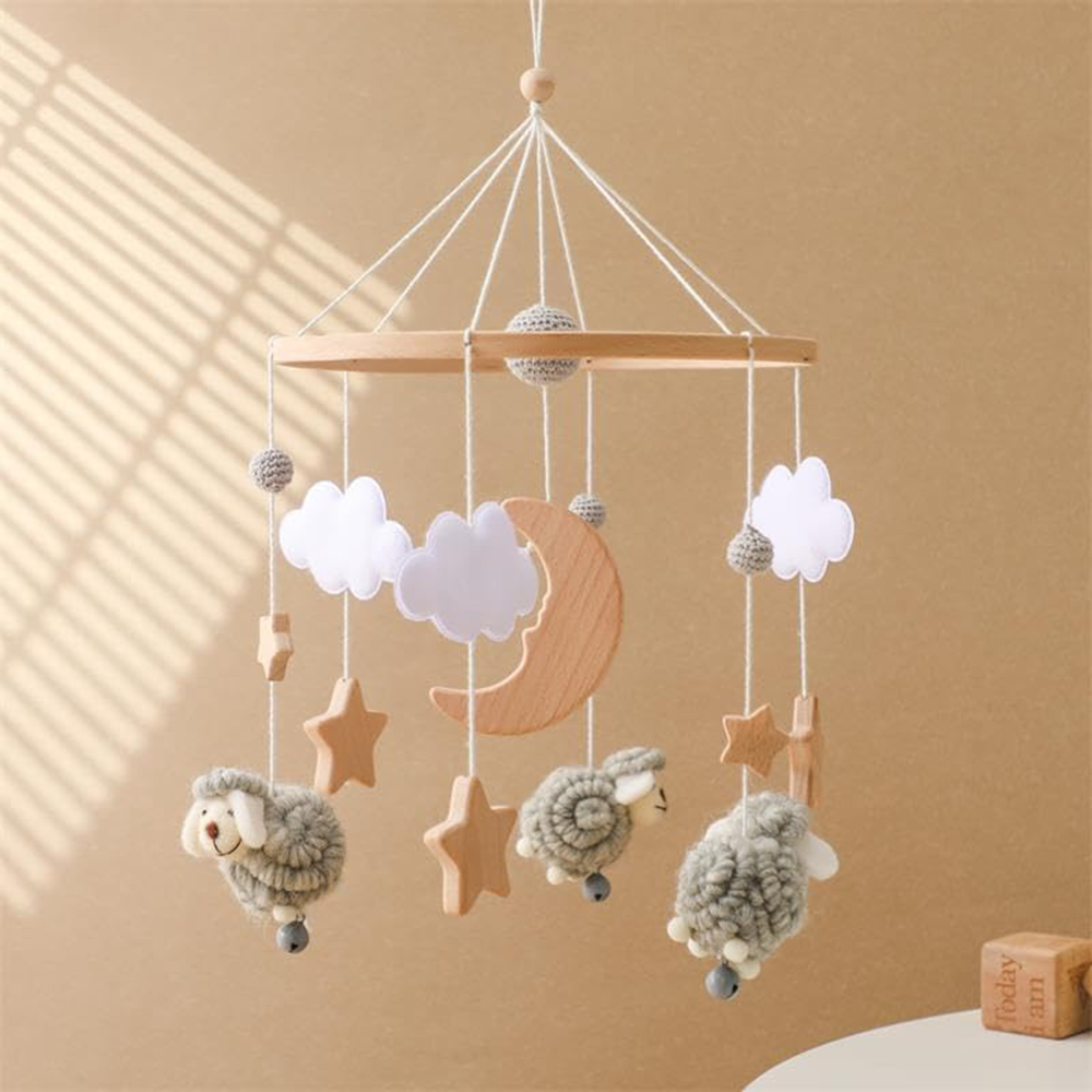 Baby Sheep Mobile - Grey