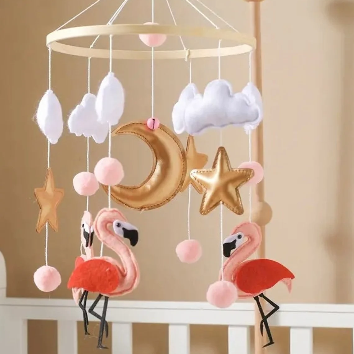 Baby Flamingo Mobile