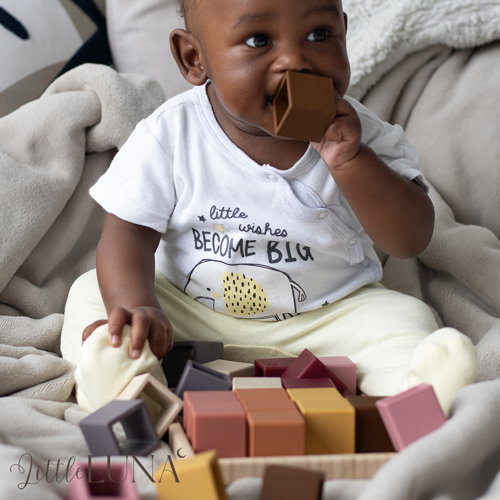 Baby Silicone Building Blocks