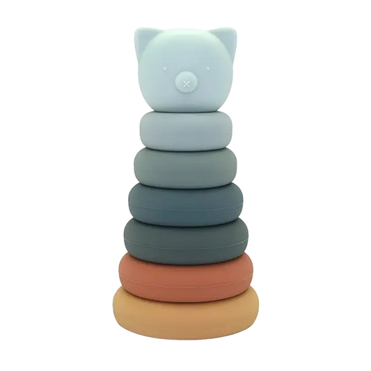 Stacking Rainbow Bear Baby Teething Toy