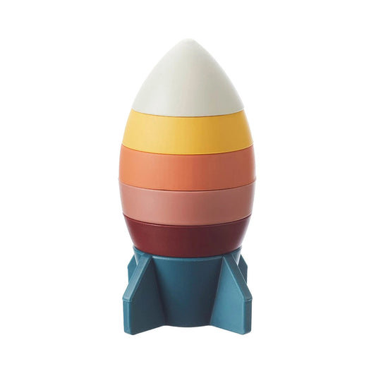 Silicone Stacking Rocket Baby Toy