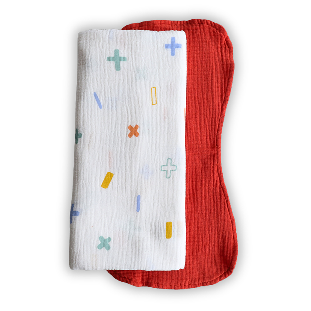 Swaddle Blankets & Burp Cloths - Plus Minus