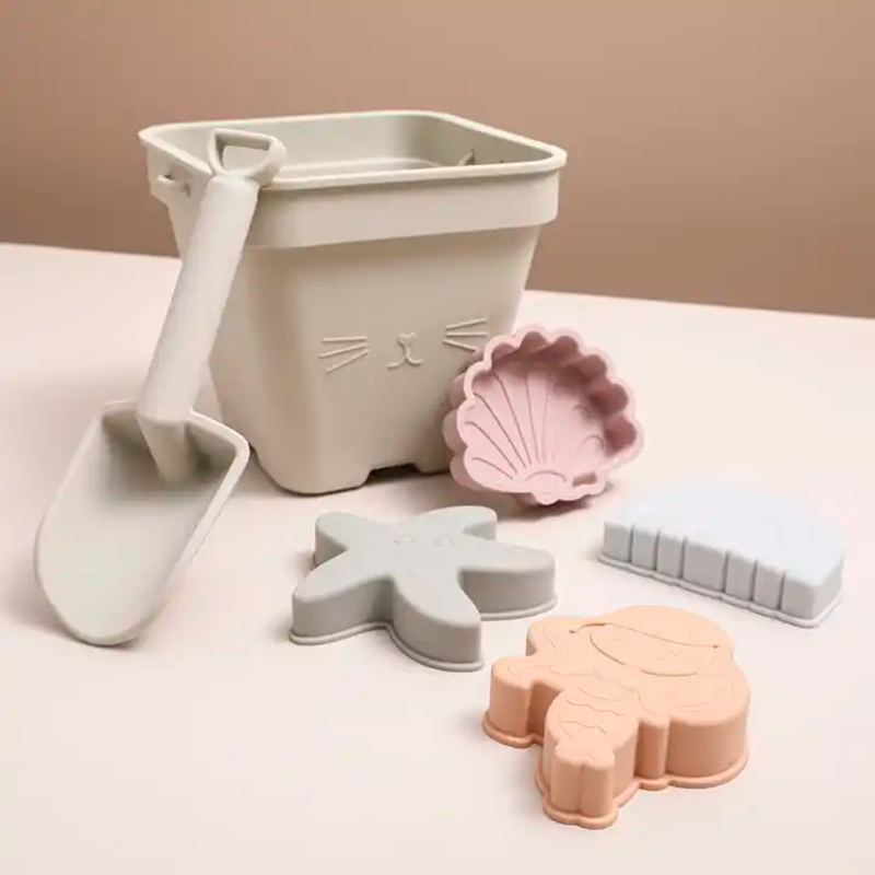 Beach Bucket Toy Set - Beige