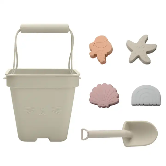 Beach Bucket Toy Set - Beige