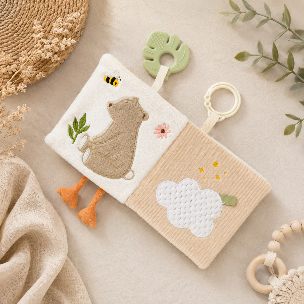 Bear Fabric Baby Book