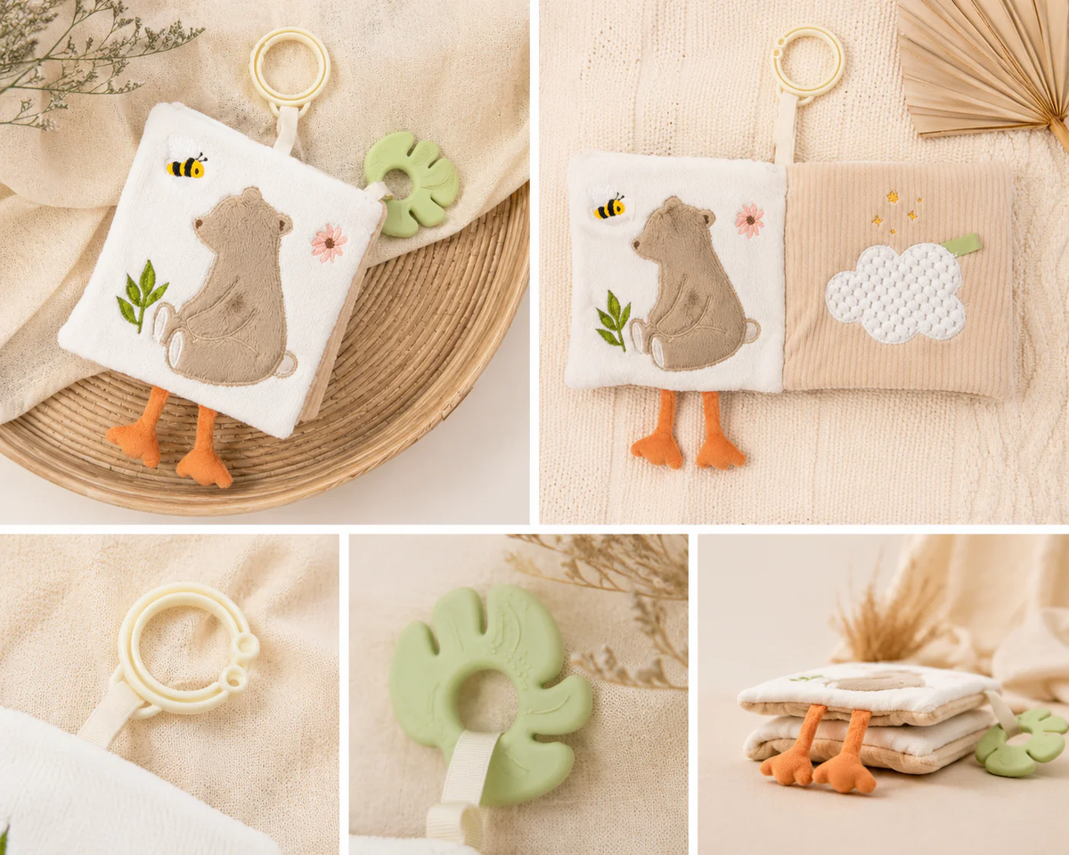Bear Fabric Baby Book