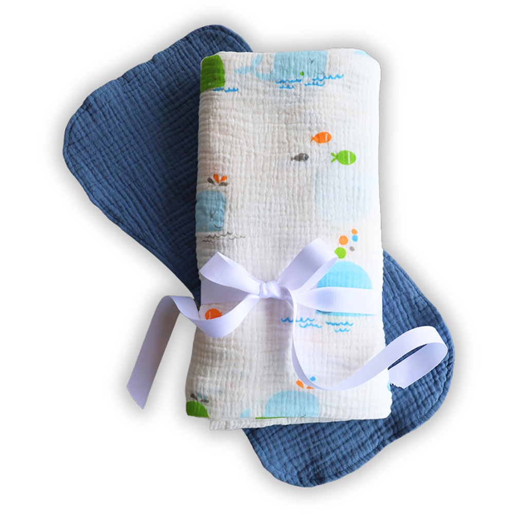 Swaddle Blankets & Burp Cloths - Whales