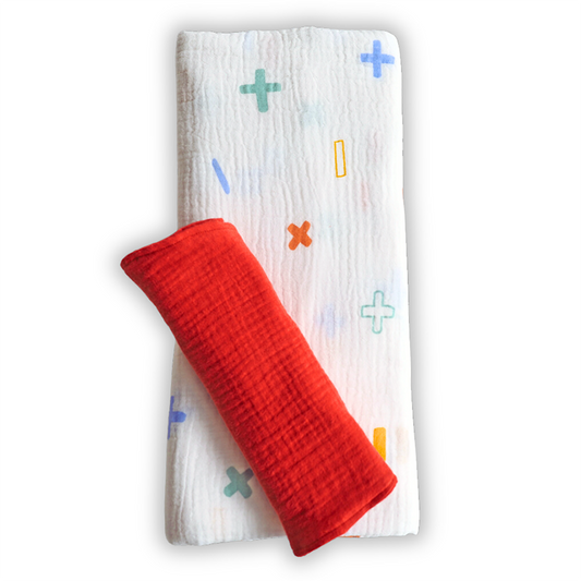 Swaddle Blankets & Burp Cloths - Plus Minus