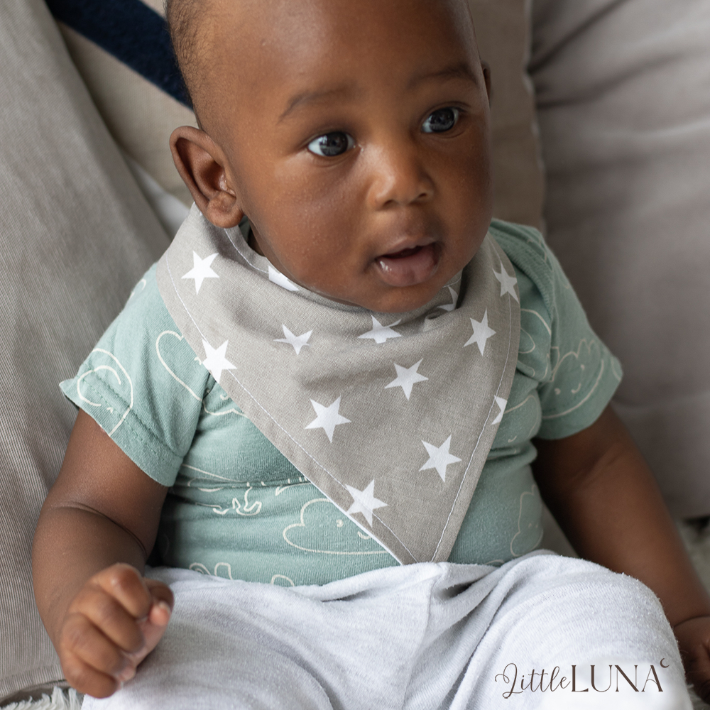 Dribble Bibs - Sheep & Grey - 3 Pack