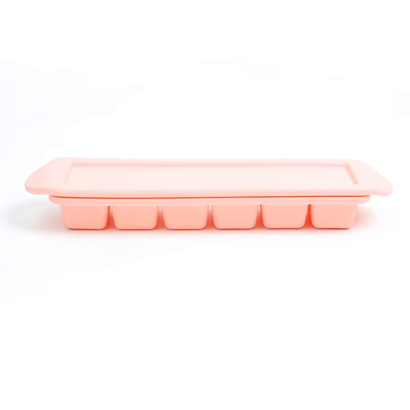 Silicone Baby Food Freezing Storage Tray - Pink