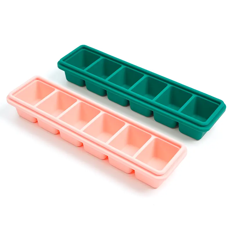 Silicone Baby Food Freezing Storage Tray - Pink