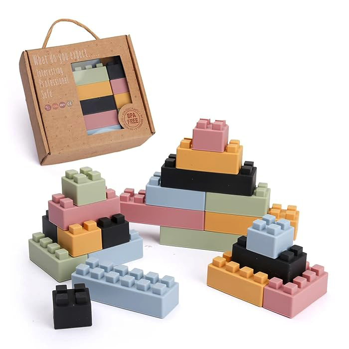 Silicone Stacking Building Blocks – Little Luna
