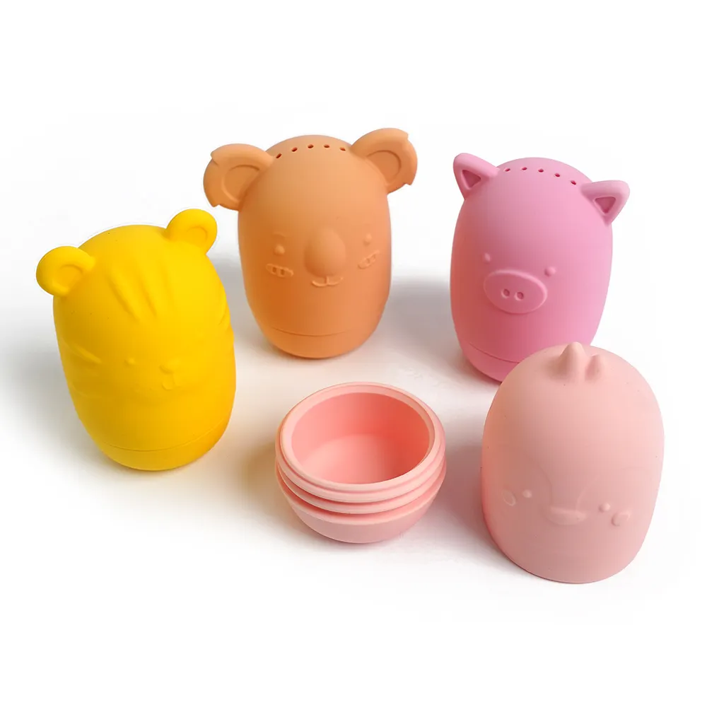 Bath Buddy Toys - Pink/Yellow