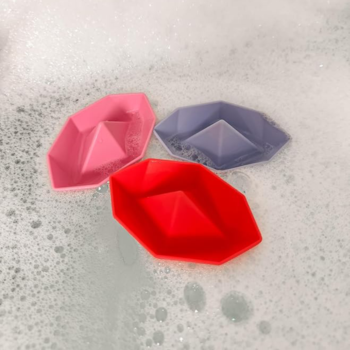 Boat Bath Toys - Pink/Orange