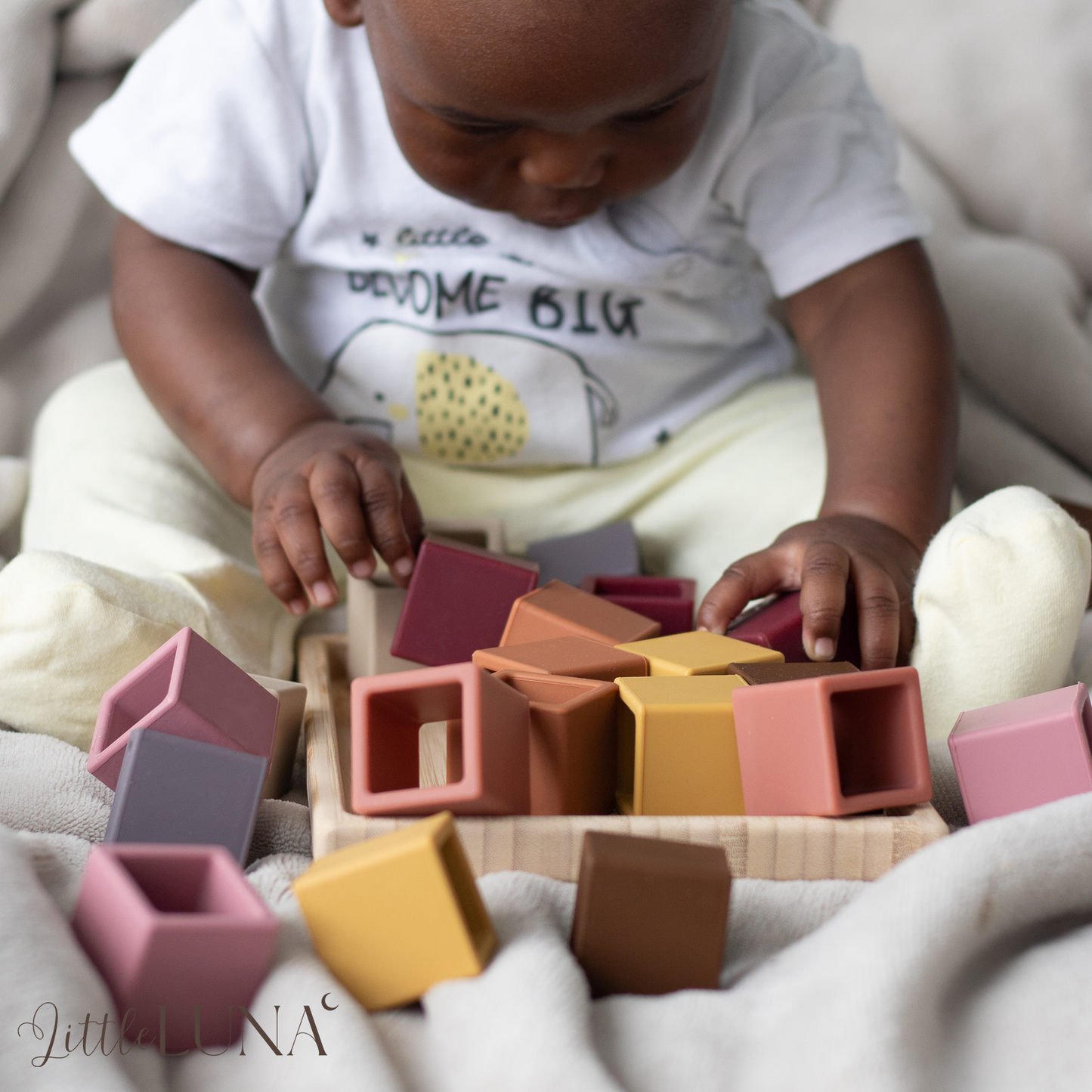 Baby Silicone Building Blocks