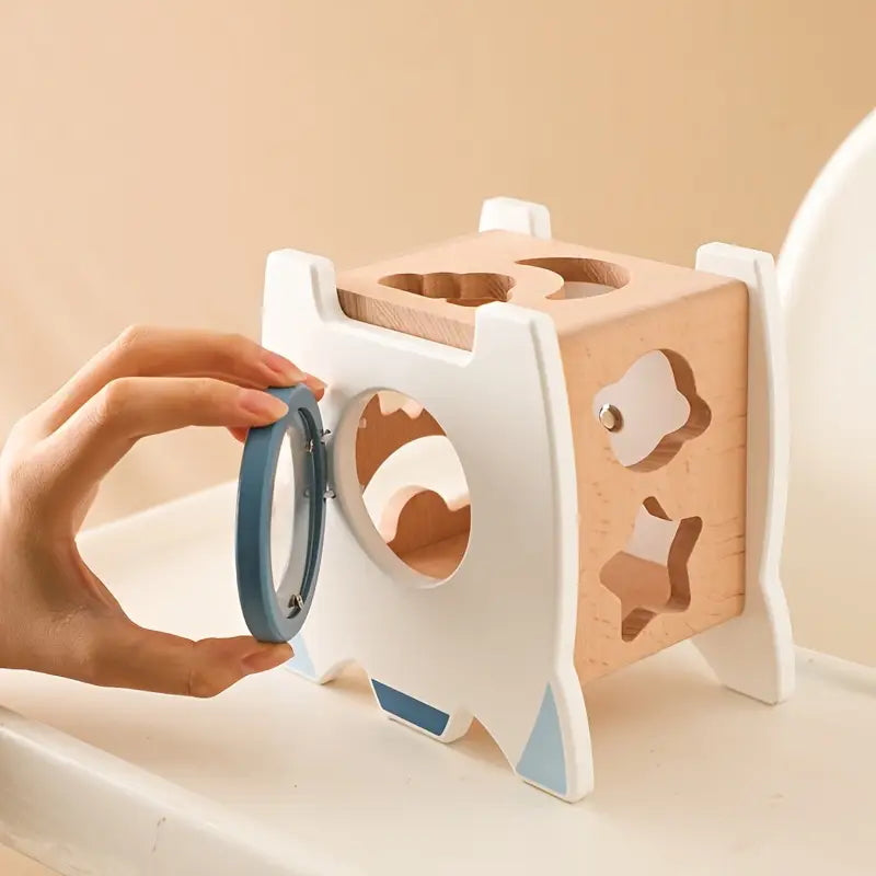 Wooden Rocket Activity Toy