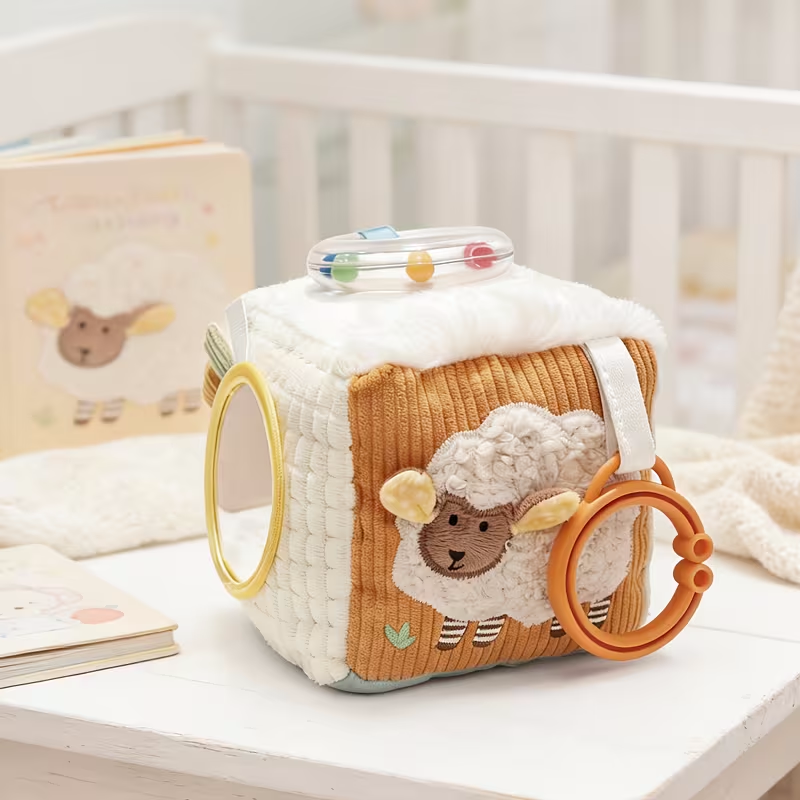 Soft Farm Sensory Activity Baby Block