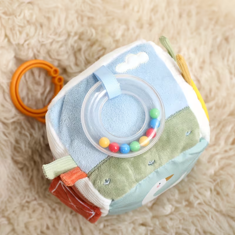 Soft Farm Sensory Activity Baby Block