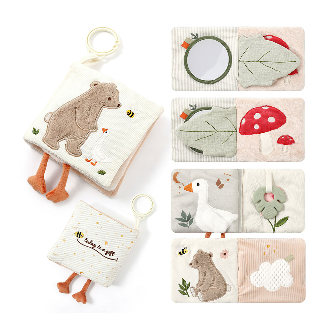 Bear Fabric Baby Book