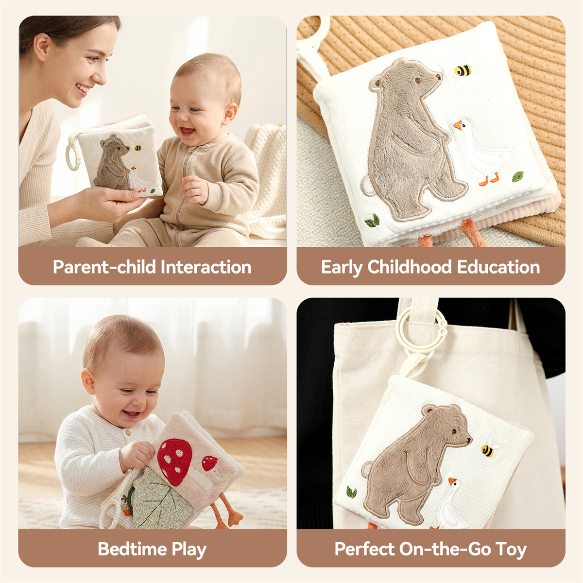 Bear Fabric Baby Book