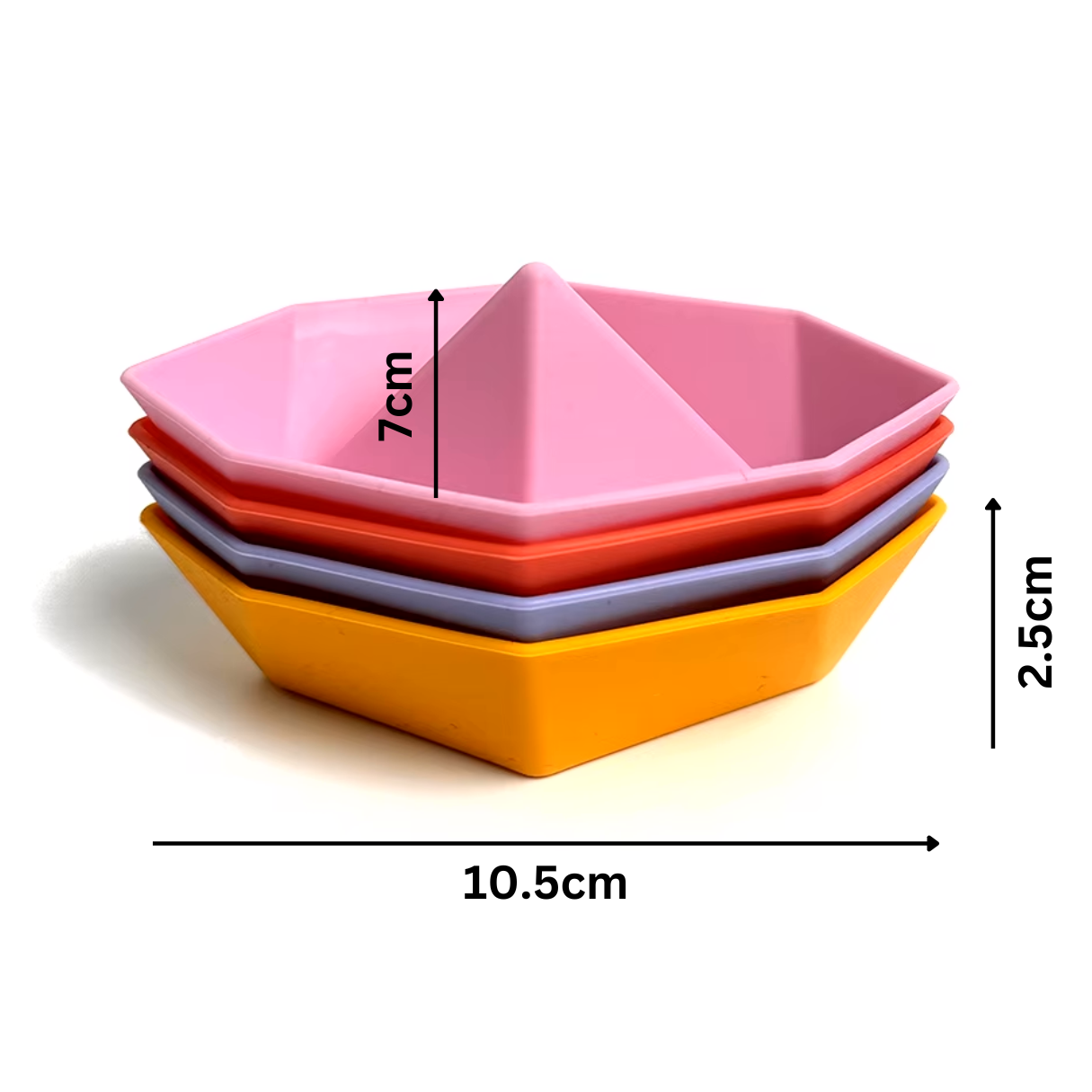 Boat Bath Toys - Pink/Orange