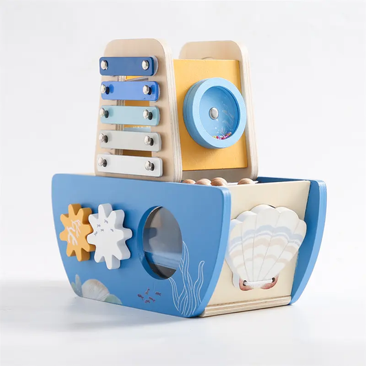 Wooden Activity Boat Toy