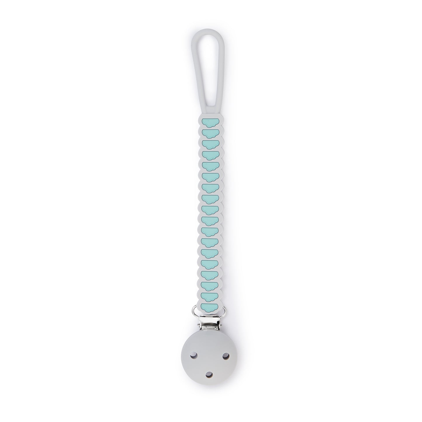 Silicone Pacifier Clip - Blue