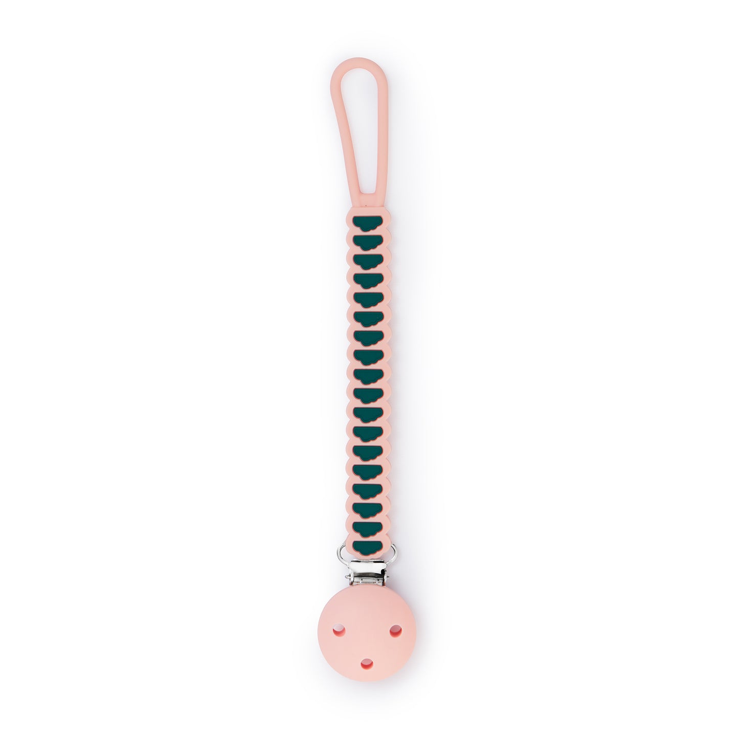 Silicone Pacifier Clip - Pink