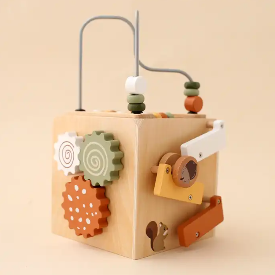 Toddlers Wooden Forest-Themed Activity Cognitive Cube