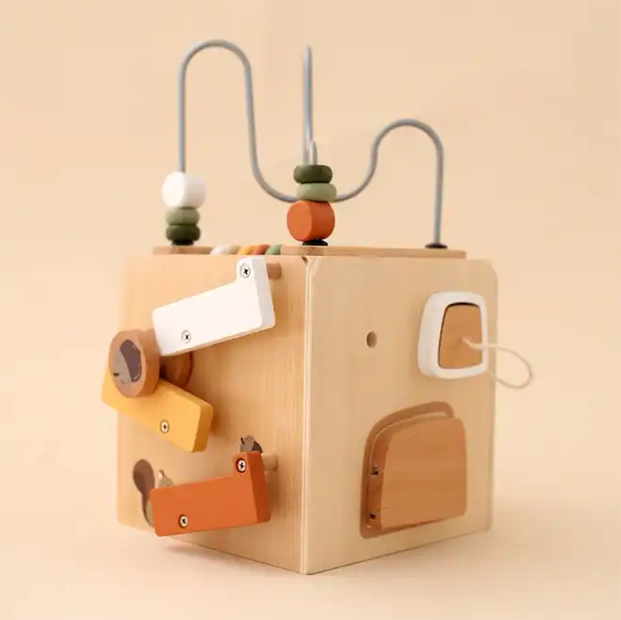 Toddlers Wooden Forest-Themed Activity Cognitive Cube