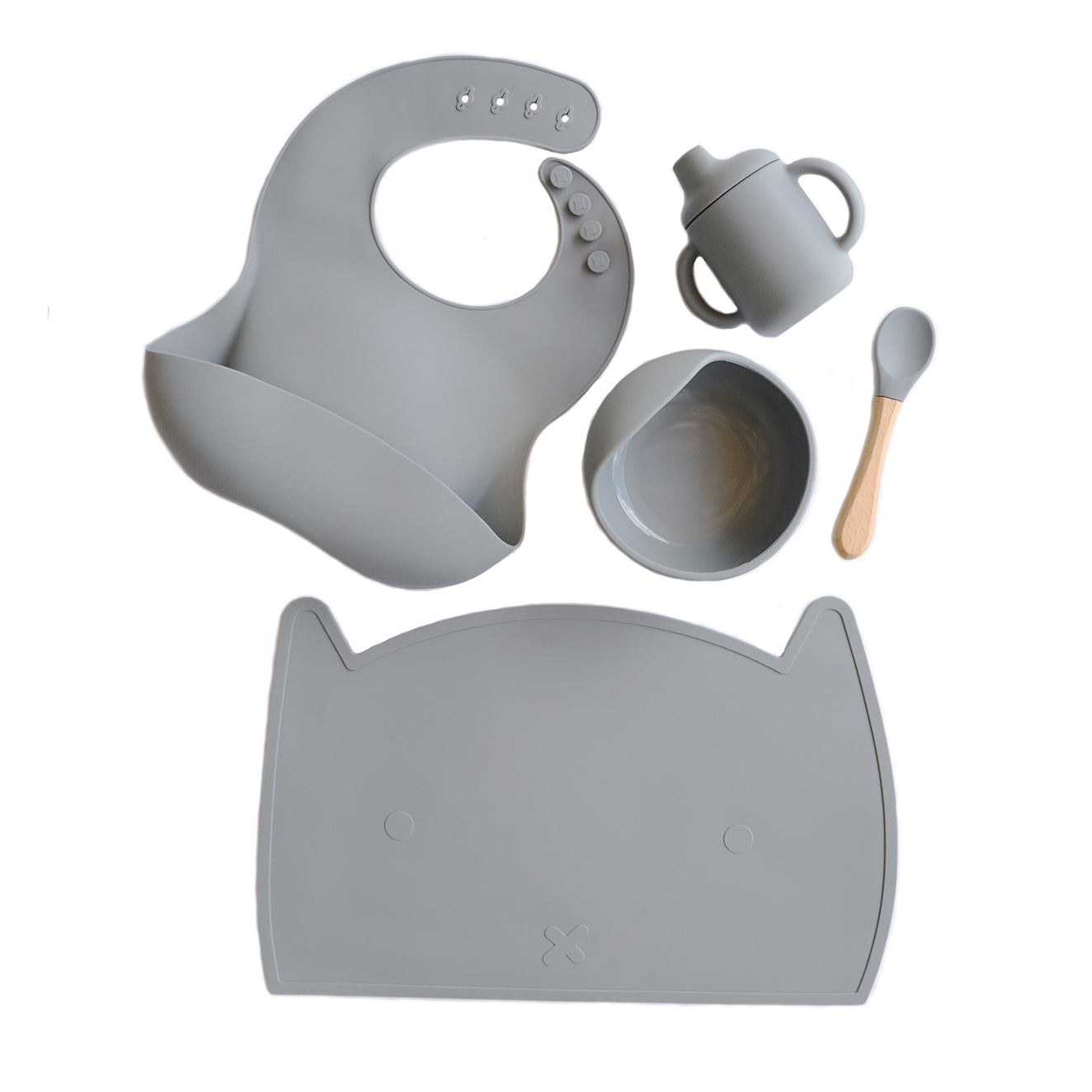 Baby Feeding Bundle - 5 Piece - Pebble Grey