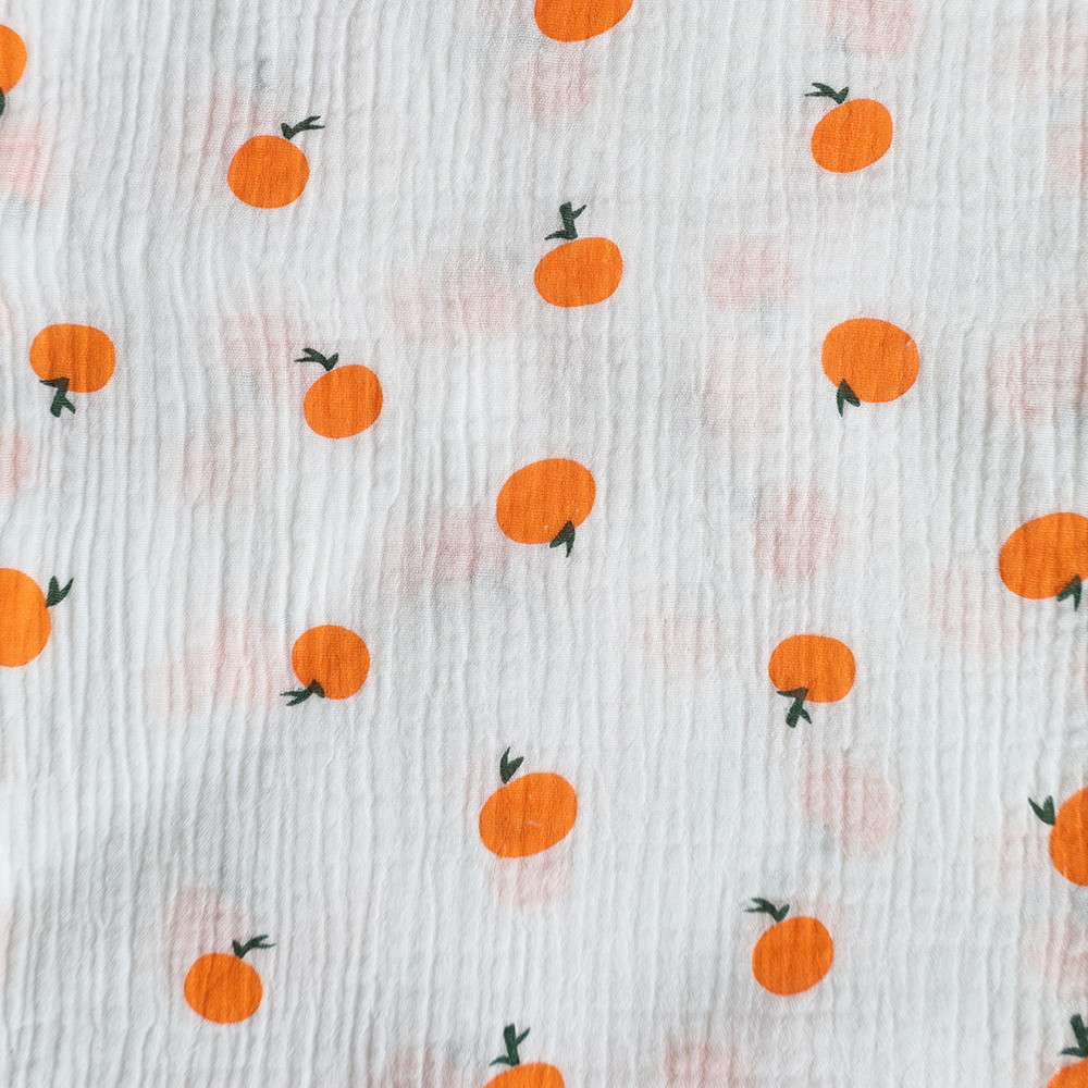 Swaddle Blanket & Burp Cloth - Oranges